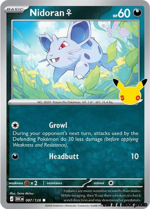 087/128 Nidoran F Common Holofoil
