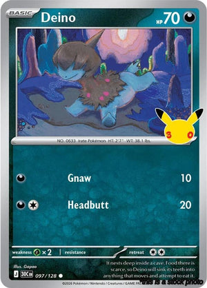 097/128 Deino Common Holofoil