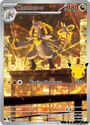 143/128 Kommo-o Illustration Rare Holofoil