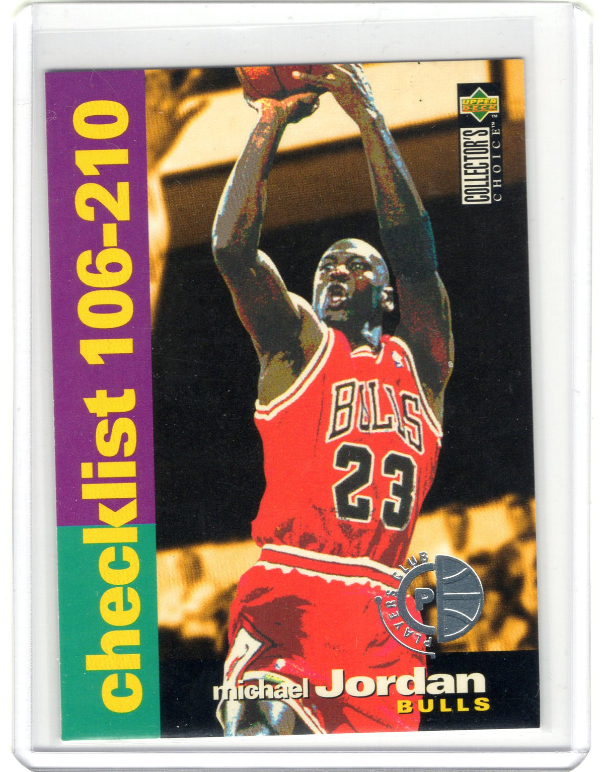 1995-96 Collector's Choice #210 Michael Jordan Player's Club