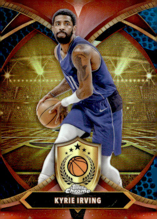 2024-25 Topps Chrome #BOD-10 Kyrie Irving Ball of Duty Blue Basketball Refractor