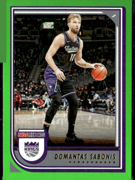 2022-23 Hoops #159 Domantas Sabonis Neon Green