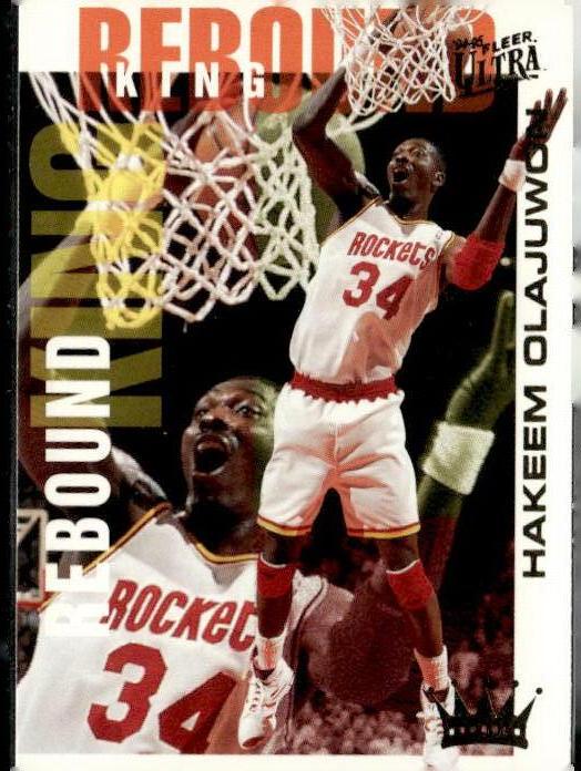 1994-95 Ultra #6 Hakeem Olajuwon Rebound Kings