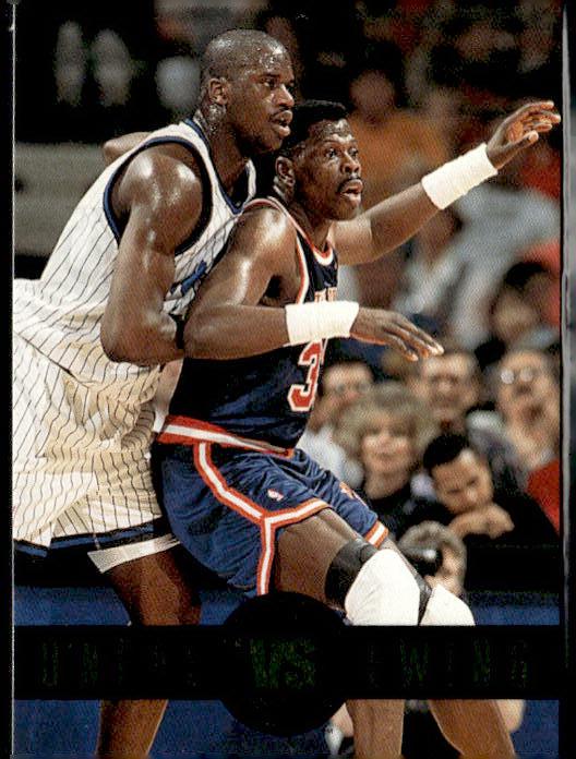 1993-94 SkyBox Premium #SS2 Shaquille O'Neal / Patrick Ewing Showdown Series