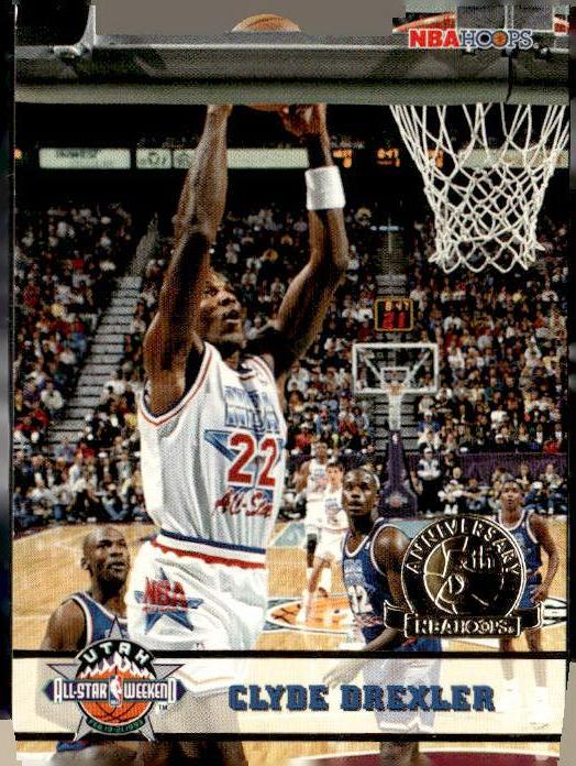 1993-94 Hoops #270 Clyde Drexler Fifth Anniversary Gold