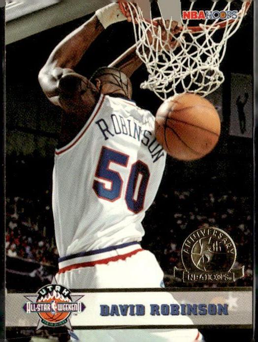1993-94 Hoops #279 David Robinson Fifth Anniversary Gold