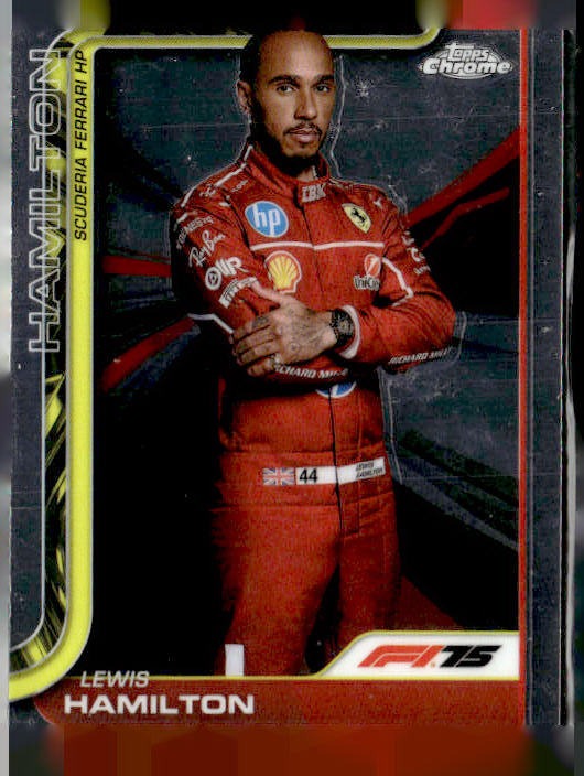 2025 Topps Chrome Formula 1 #4 Lewis Hamilton