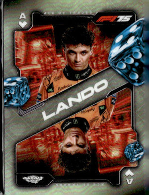 2025 Topps Chrome Formula 1 #SCA-4 Lando Norris Ace of Trades