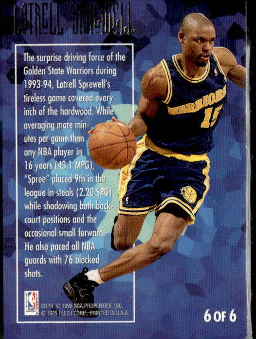 1994-95 Ultra #6 Latrell Sprewell Defensive Gems