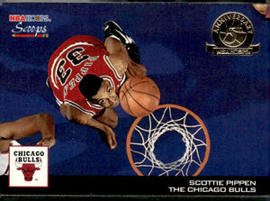 1993-94 Hoops #HS4 Scottie Pippen Scoops Fifth Anniversary Gold