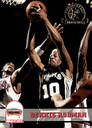 1993-94 Hoops #405 Dennis Rodman Fifth Anniversary Gold