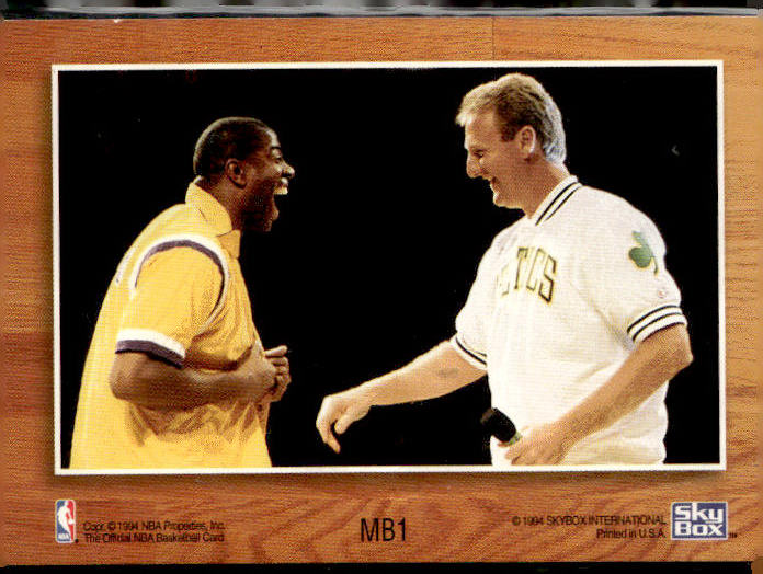 1993-94 Hoops #MB1 Magic Johnson / Larry Bird