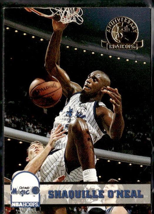 1993-94 Hoops #155 Shaquille O'Neal Fifth Anniversary Gold