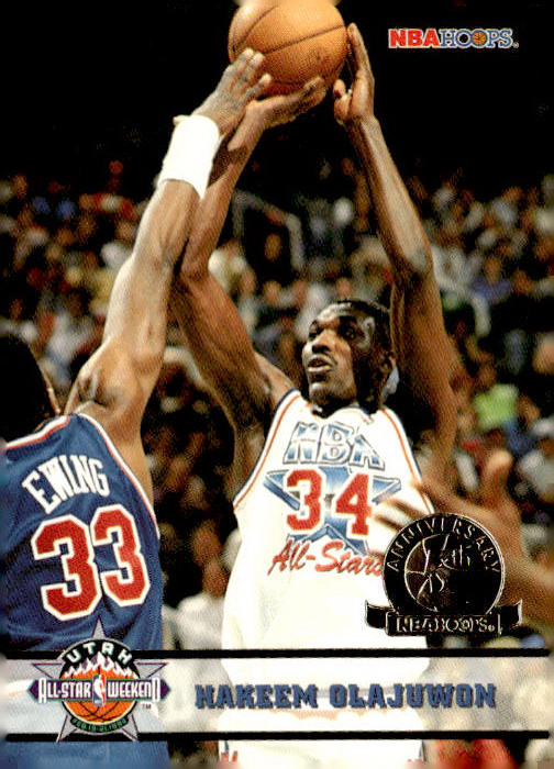 1993-94 Hoops #277 Hakeem Olajuwon Fifth Anniversary Gold