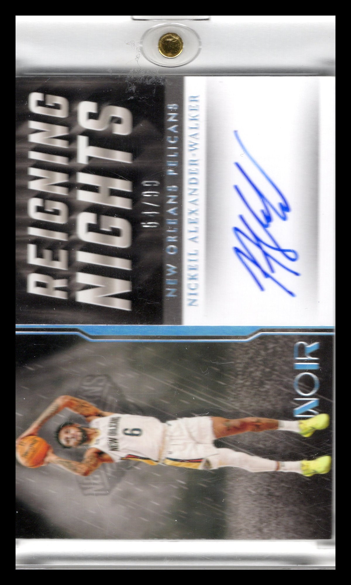 2020-21 Noir #RN-NAW Nickeil Alexander-Walker Reigning Nights Signatures #/99