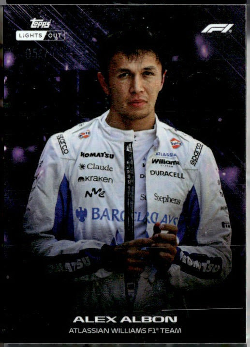 2026 Topps Lights Out Formula 1 #NNO Alex Albon