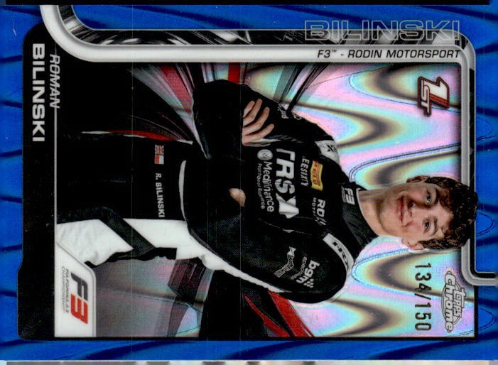 2025 Topps Chrome Formula 1 #69 Roman Bilinski Black & White RayWave Refractor