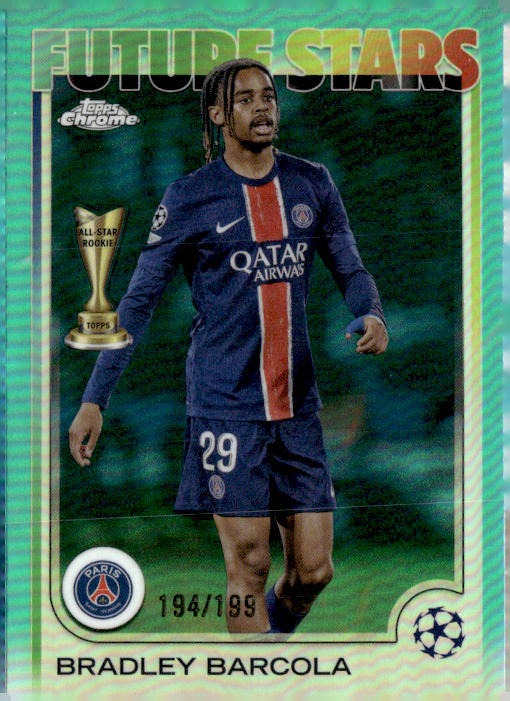 2024-25 Topps Chrome UEFA Club Competitions #116 Bradley Barcola