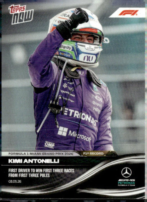 2026 Topps Now Formula 1 #025 Kimi Antonelli