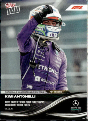 2026 Topps Now Formula 1 #025 Kimi Antonelli
