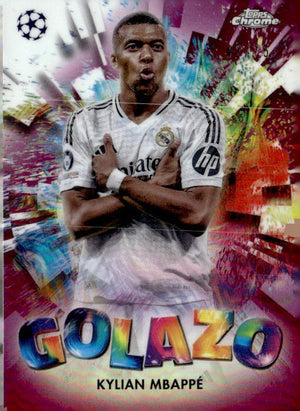 2024-25 Topps Chrome UEFA Club Competitions #GZ-21 Kylian Mbappé Golazo  /75