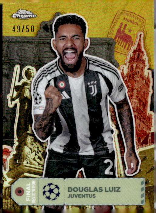 2024-25 Topps Chrome UEFA Douglas Luiz/Gold /50