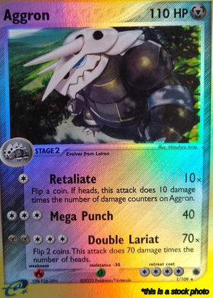 1/109 Aggron Holo Rare Reverse Holofoil