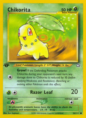 054/111 Chikorita (54) Common Unlimited
