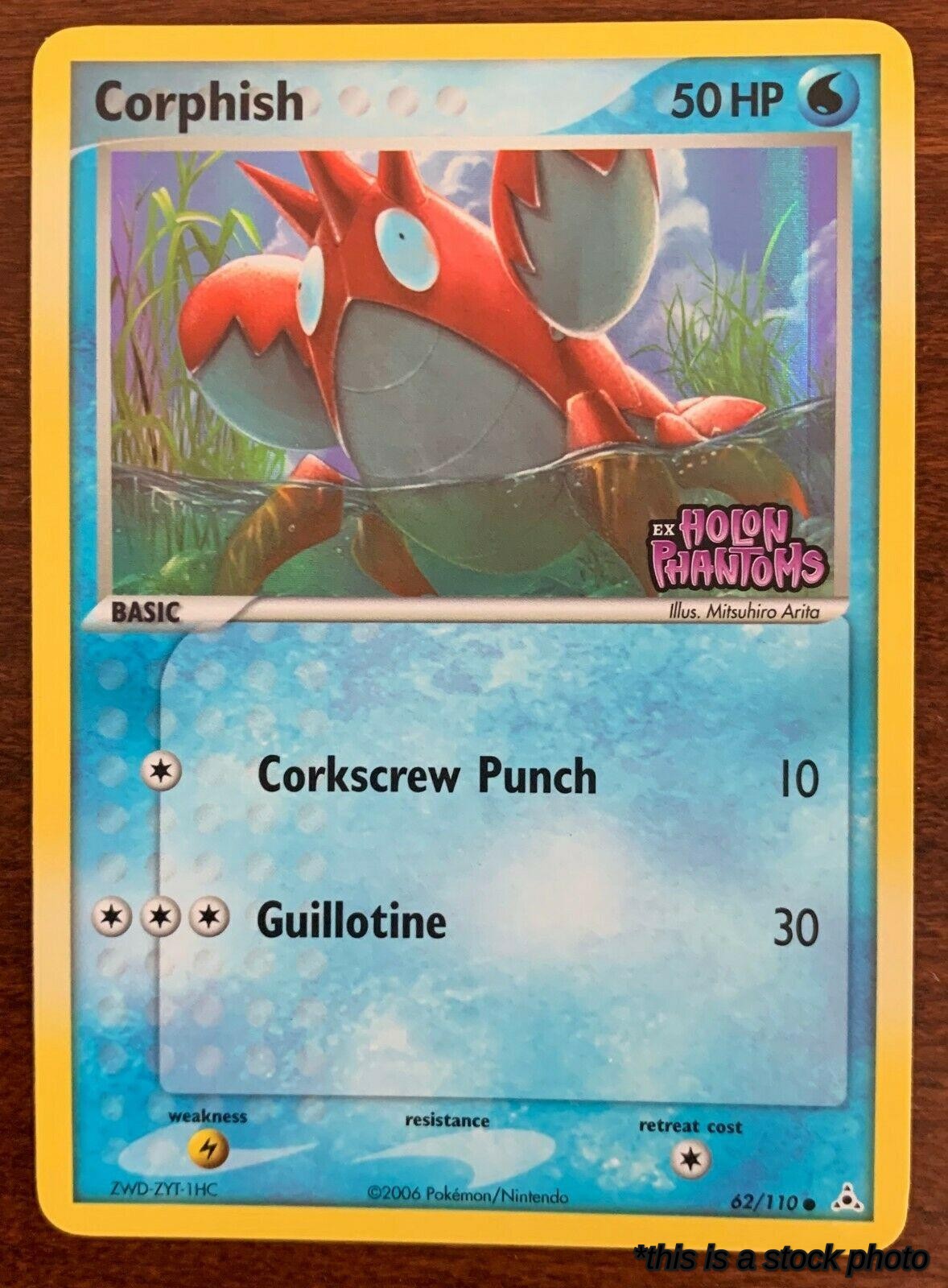 62/110 Corphish Common Reverse Holofoil