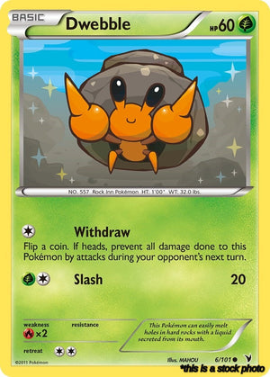Normal Dwebble [6/101 Lightly Played ]