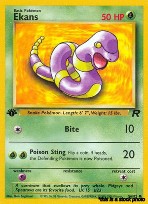 56/82 Ekans Common 1st Edition