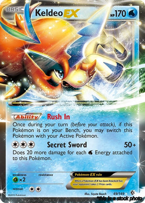 49/149 Keldeo EX Ultra Rare Holofoil