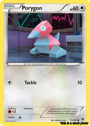 72/101 Porygon Common Normal