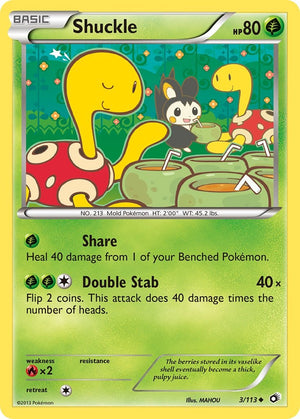 3/113 Shuckle Uncommon Reverse Holofoil
