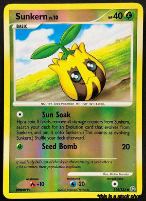 114/132 Sunkern Common Reverse Holofoil
