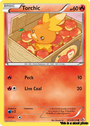 RC5/RC25 Torchic Common Holofoil