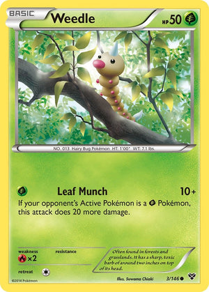 Common Weedle [3/146 Lightly Played ]
