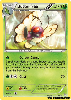 3/106 Butterfree Rare Normal