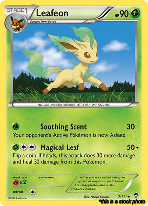 7/111 Leafeon Rare Reverse Holofoil