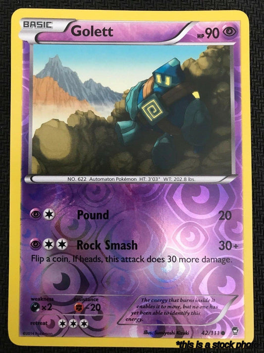 42/111 Golett Common Reverse Holofoil