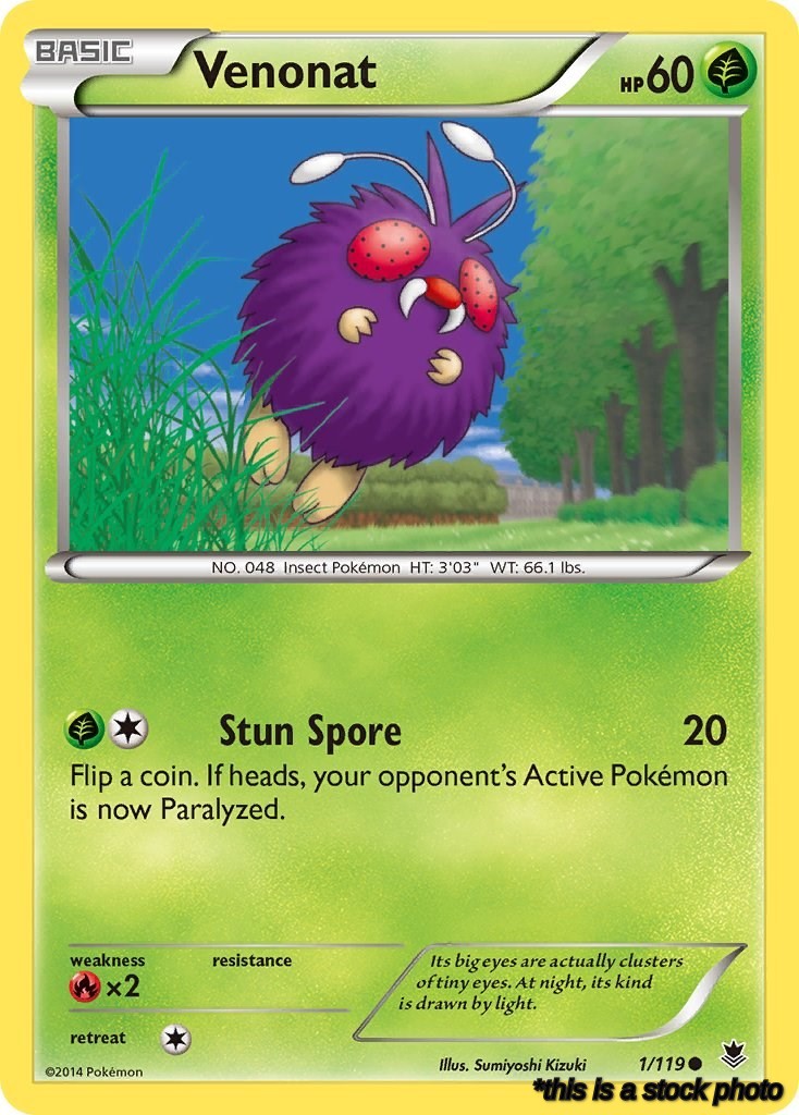 1/119 Venonat Common Normal