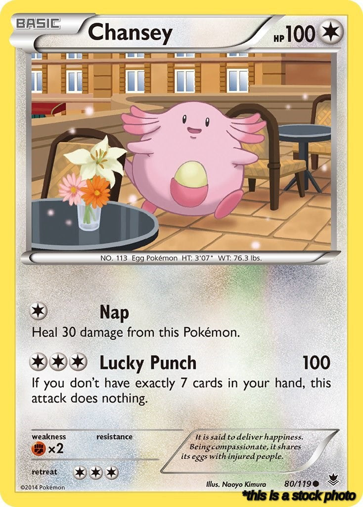 Common Chansey [80/119 Near Mint ]