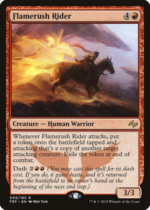 Flamerush Rider [FRF/99] 2015 Magic: The Gathering