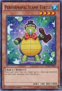 1st Edition Performapal Stamp Turtle [SECE-EN005 Near Mint] Common / Short Print