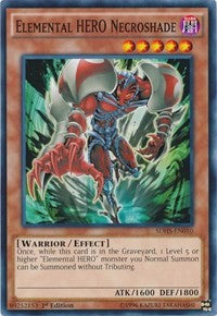 1st Edition Elemental HERO Necroshade [SDHS-EN010 Near Mint] Common / Short Print