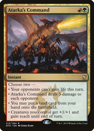 Atarka's Command [DTK/213] 2015 Magic: The Gathering