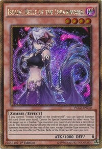 1st Edition Isolde, Belle of the Underworld [PGL2-EN010 Moderately Played] Gold Secret Rare