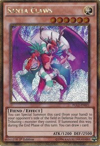 1st Edition Santa Claws [PGL2-EN021 Near Mint] Gold Secret Rare