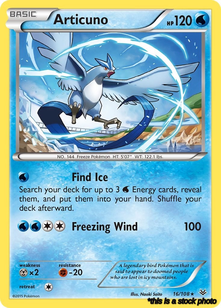 16/108 Articuno (16) Rare Normal