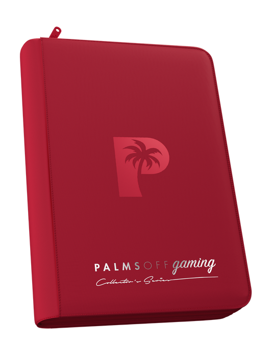 Palms Off Gaming | Collector's Series 4 Pocket Zip Binder - Red
